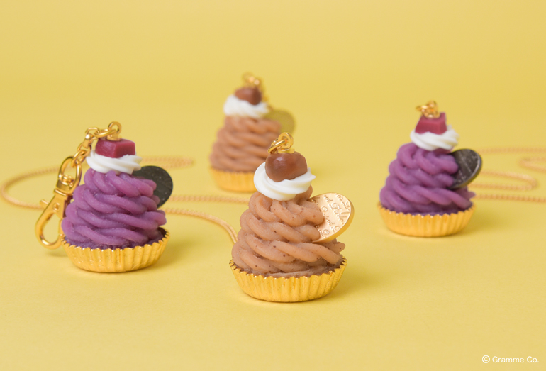 Q Pot Online Shop News 秋を美味しく彩る 和栗 紫芋 モンブランカップケーキアクセサリー